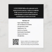 Logo des Unternehmens Security Guard Services Grau Flyer (Hinten)