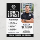 Logo des Unternehmens Security Guard Services Grau Flyer (Vorne)