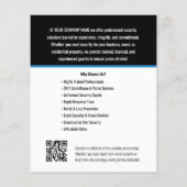 Logo des Unternehmens Security Guardis Company Flyer (Hinten)