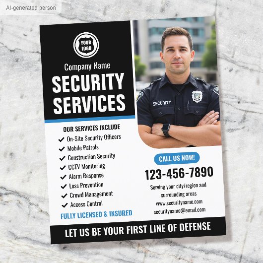 Logo des Unternehmens Security Guardis Company Flyer