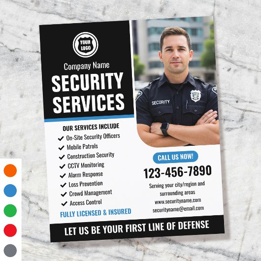 Logo des Unternehmens Security Guardis Company Flyer