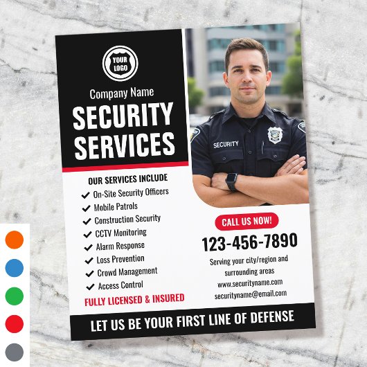 Logo des Unternehmens Security Guardis Company Red Flyer