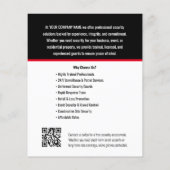 Logo des Unternehmens Security Guardis Company Red Flyer (Hinten)