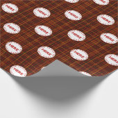 Logo des Unternehmens Stylish Modern Stripes Geschenkpapier (Ecke)