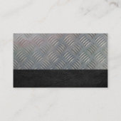 Logo des Wasserleitungssystems | Metallische Visit Visitenkarte (Rückseite)