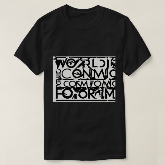 LOGO DES Weltwirtschaftsforums T-Shirt (Design vorne)