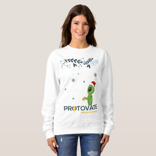 Logo des White Winter Greenie Protovate Sweatshirt (Vorne ganz)