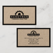 Logo des Zahnradhauses Visitenkarte (Vorne/Hinten)