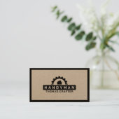 Logo des Zahnradhauses Visitenkarte (Stehend Vorderseite)