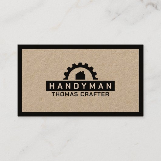 Logo des Zahnradhauses Visitenkarte (Vorderseite)