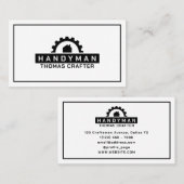 Logo des Zahnradhauses Visitenkarte (Vorne/Hinten)