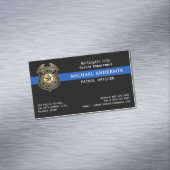 Logo des Zollbeamten für Rechtsdurchsetzung Magnetische Visitenkarte (Beispiel)