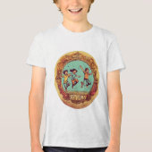 Logo-Design der Wasservergnügungsparks-Gesellschaf Tri-Blend Shirt (Vorderseite)