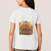 Logo-Design der Wasservergnügungsparks-Gesellschaf Tri-Blend Shirt (Rückseite)