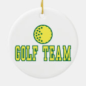 Logo-Design des Golfteams Keramik Ornament (Hinten)