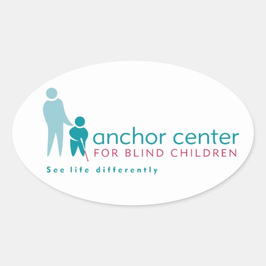 Logo-Design für Anchor-Center Ovaler Aufkleber (Vorderseite)
