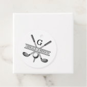 Logo-Design für benutzerdefinierte Golf-Monogram-M Geschenkanhänger (Beispiel)