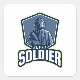 Logo Design Gaming Emblem Gaming Logo Pro Quadratischer Aufkleber