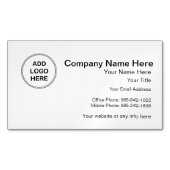 Logo-Design hinzufügen Magnetische Visitenkarte (Vorderseite)