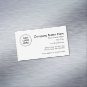 Logo-Design hinzufügen Magnetische Visitenkarte (Beispiel)