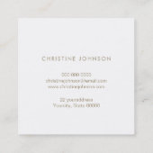 Logo-Design Quadratische Visitenkarte (Rückseite)