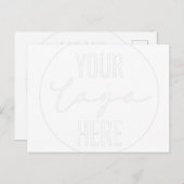 Logo-Design-Shirt, Ihr Logo, Ihr Text hier, Pr Postkarte (Vorne/Hinten)