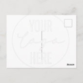 Logo-Design-Shirt, Ihr Logo, Ihr Text hier, Pr Postkarte (Rückseite)