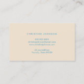 Logo-Design-Visitenkarte für Meeresschildkröten Visitenkarte (Rückseite)