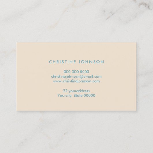 Logo-Design-Visitenkarte für Meeresschildkröten Visitenkarte (Rückseite)