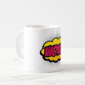 Logo-Design "Wow" Kaffeetasse (Vorderseite Links)