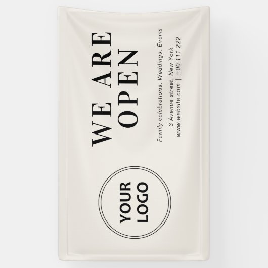 Logo-Detail Open Business Shop Banner (Vertikal)
