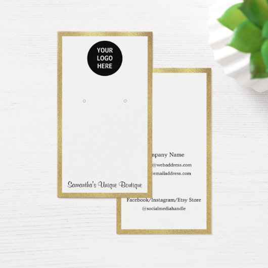 Logo-Display für einfache Ohrringe (Schreibtisch)