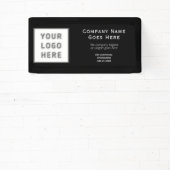 Logo DIY Horizontal Black Template Business Klein Banner (InSitu)