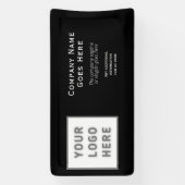 Logo DIY Horizontal Black Template Business Klein Banner (Vertikal)