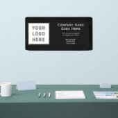 Logo DIY Horizontal Black Template Business Klein Banner (Messe)