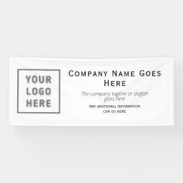 Logo DIY Horizontal Easy Template Business Banner