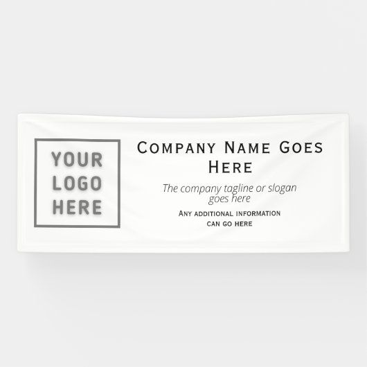 Logo DIY Horizontal Easy Template Business Banner (Horizontal)