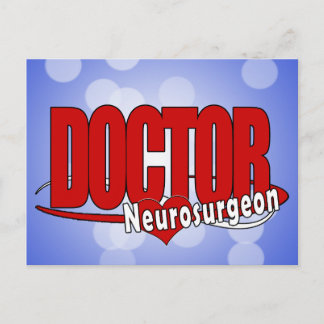 LOGO DOCTOR BIG RED Neurochirurg Postkarte
