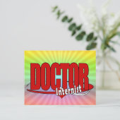 LOGO DOCTOR Internist Postkarte (Stehend Vorderseite)