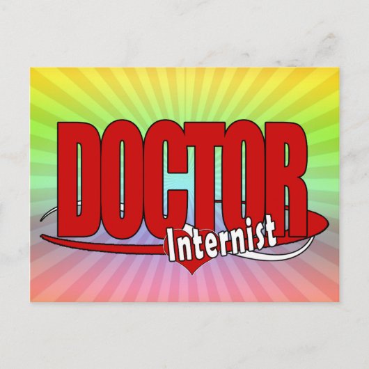 LOGO DOCTOR Internist Postkarte (Vorderseite)