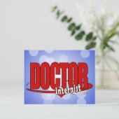 LOGO DOCTOR Internist Postkarte (Stehend Vorderseite)