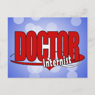 LOGO DOCTOR Internist Postkarte