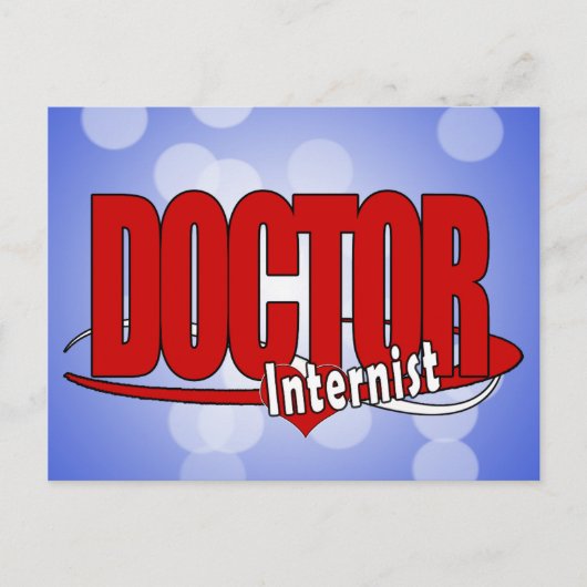 LOGO DOCTOR Internist Postkarte (Vorderseite)