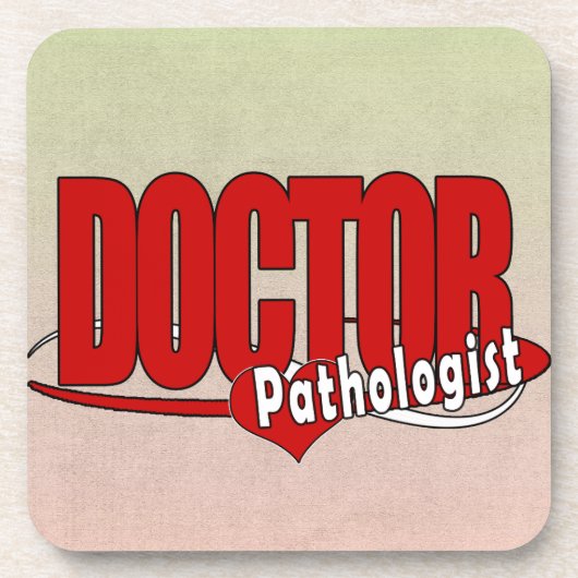 LOGO DOCTOR PATHOLOGIST UNTERSETZER (Vorderseite)