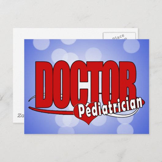 LOGO DOCTOR PEDIATRICIAN POSTKARTE (Vorne/Hinten)