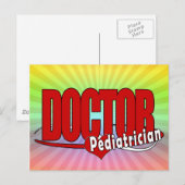 LOGO DOCTOR PEDIATRICIAN POSTKARTE (Vorne/Hinten)