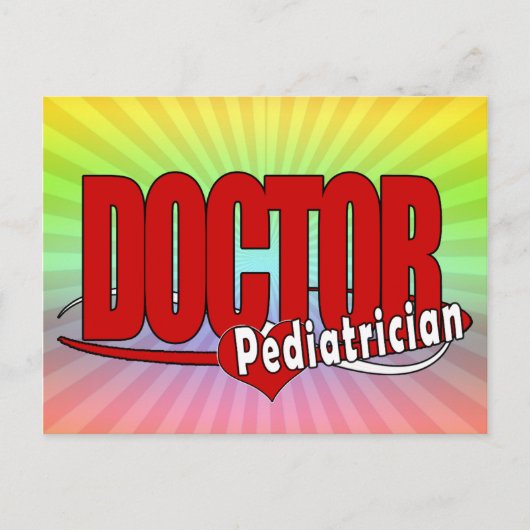 LOGO DOCTOR PEDIATRICIAN POSTKARTE (Vorderseite)