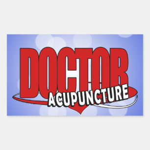 LOGO-DOKTOR-AKUPUNKTUR RECHTECKIGER AUFKLEBER