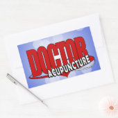 LOGO-DOKTOR-AKUPUNKTUR RECHTECKIGER AUFKLEBER (Umschlag)