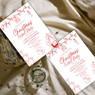 LOGO Doodle Corporation Christmas Coctail Party Einladung